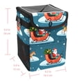thumbnail image 5 of Christmas sled Foldable Car Trash Can with Lid, Leak-Proof Mini Trash Can, Hanging Storage Bag for Car, 5 of 6