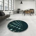thumbnail image 4 of Ahgly Company Machine Washable Indoor Rectangle Transitional Night Black Area Rugs, 6' x 9', 4 of 7