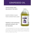 thumbnail image 2 of Grapeseed Oil by Velona - 1 Gallon / 128 Fl Oz | 100% Pure and Natural Carrier Oil | Refined | Skin, Face, Body, Hair Care | Use Today - Enjoy Results, 2 of 5