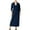 Navy, variant on NY Collection Womens Plus Faux-Wrap A-Line Maxi Dress