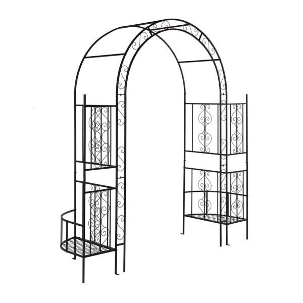 78*23*83.9 Arc Roof Double Layer Arch Courtyard Black