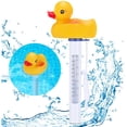 thumbnail image 2 of Muyoka Kyoffiie Termómetro de piscina Flotante Boya Termómetro de piscina con gran pantalla de lectura EZ Estilo de dibujos animados Temperatura del agua Tubo de ensayo Fahrenheit y Celsius Compatible Muyoka Hogar, 2 of 7