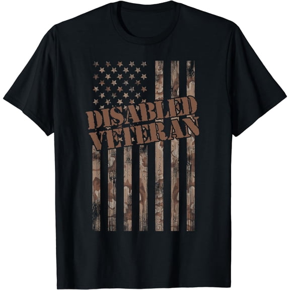 Disabled Veteran Lives Matter American Flag US Veterans Day T-Shirt