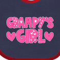 thumbnail image 4 of Inktastic Grampy's Girl Granddaughter Girls Baby Bib, 4 of 4