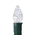 thumbnail image 2 of Pack of 25 Faceted LED C7 Pure White Christmas Replacement Bulbs, 2 of 2