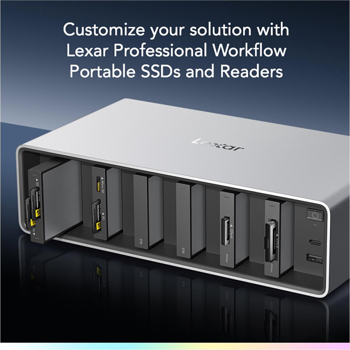 Lexar WF800 Professional Workflow All-in-One 6-Bay Docking Station