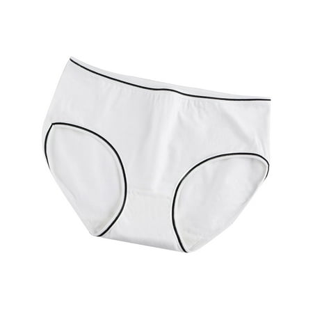 

JFY Cute Girls Solid Color Low Waist Slim Panties Breathable Cotton Underwear Briefs