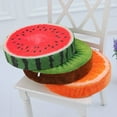 thumbnail image 3 of Essen Coussin Rond Doux en Peluche Coussin Orange Kiwi Melon D\'eau Fruit Jouets Coussin de Siège, 3 of 7