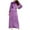 Purple, variant on Njagoc3 Womens Long Sleeve Satin Maxi Robe Dress, Elegant Casual & Formal Wear, Floor - Length, Solid Color Styles, for Daily & Evening