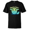 Star Wars The Mandalorian Grogu Eggstra Cute Easter - Short Sleeve T-Shirt for Kids - Customized-Black