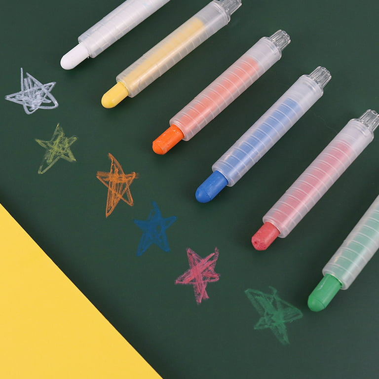 24 Pcs Assorted Dustless Chalk Non-toxic Drawing Home school Office
