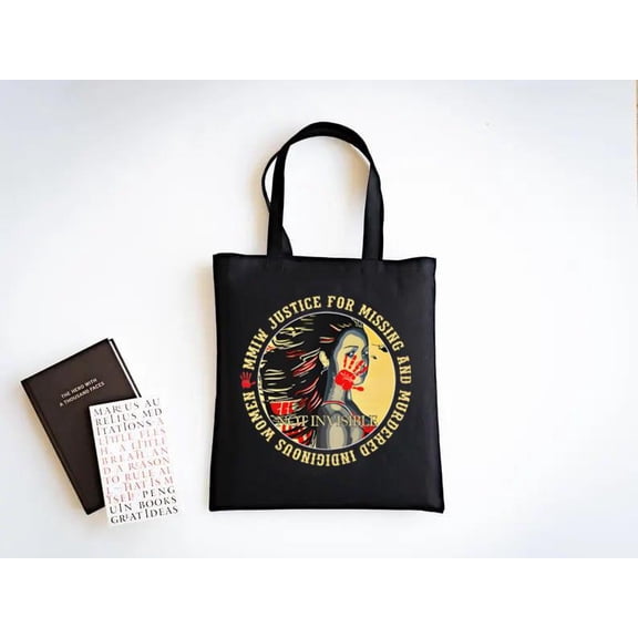 Justice for MMIW Tote Bag Indigenous Awareness Bold Message, a gift just for you
