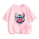 thumbnail image 3 of Camisetas para niños, ropa de Stitch, camisetas para niñas, mono de camión para niños, camisetas de manga corta de Sonic para niños, ropa de verano para niñas, 3 of 5