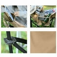 thumbnail image 5 of High Back Chair Foldable, Portable Folding Chair with Side Storage Bag, Indoor and Outdoor Available, Khaki, 5 of 6