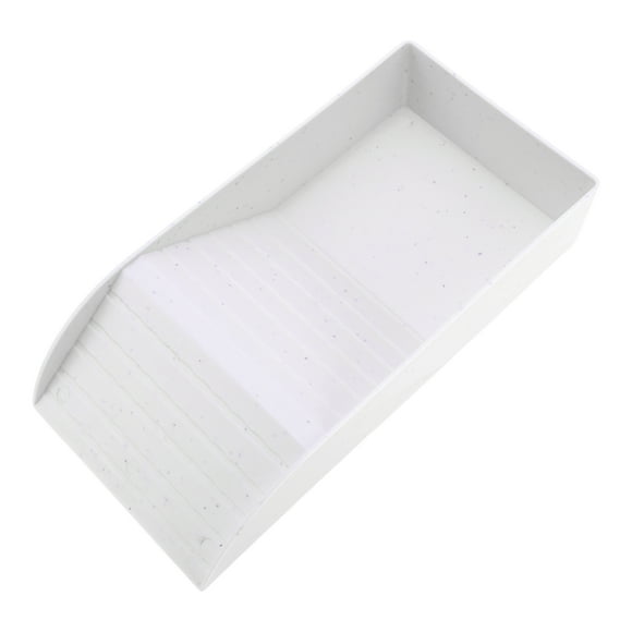 Plato de comida para tortugas Unique Bargains con rampa, tazón de agua para reptiles, rampa de escalada para tortugas y lagartos, blanco grande