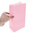 thumbnail image 2 of 20 Pcs The Prize Colorful Kraft Paper Gift Bag Folding Pastry Candy Flat Packaging 20pcs (pink) Party Favor Bags, 2 of 6