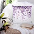 thumbnail image 3 of 14x14 Pillow Covers Set of 2, Purple Eucalyptus Throw Pillow Covers Decorative Couch Cushion Case, Spring Botanical Plant Aesthetic Microfiber Square Pillowcases for Bedroom Car Living Room, 3 of 7