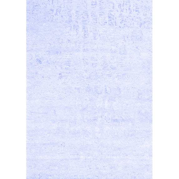 Ahgly Company Machine Washable Indoor Rectangle Abstract Blue Contemporary Area Rugs, 8' x 12'