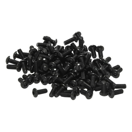 

M3x8mm Thread Button Head Hex Socket Cap Screw Bolt 100 pcs