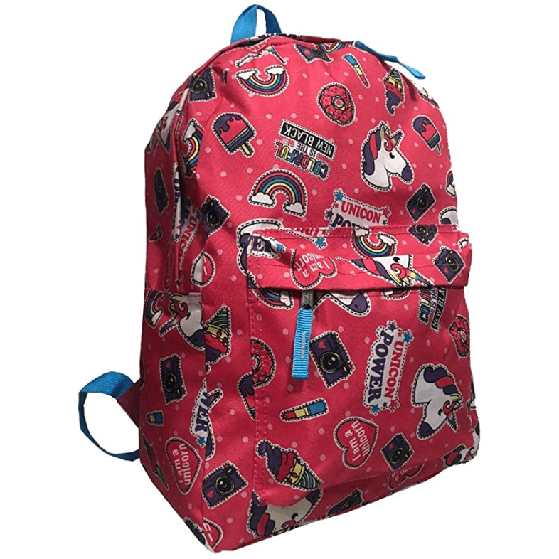 unicorn print backpack