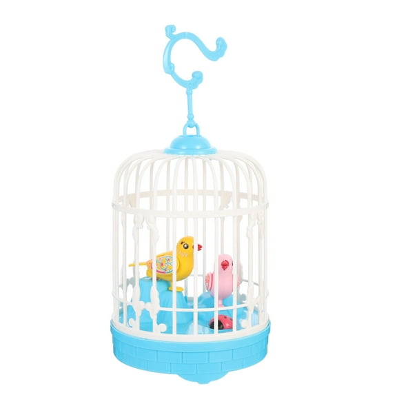 HEMOTON Singing Bird Toy Voice Control Artificial Bird Plaything with Light and Sound