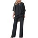 thumbnail image 2 of ICHUANYI Clearance Women Hollow Out Fashion Color High Waist Lace Up Jumpsuit Straight Tube Trouser Set(Black, XL) ICHUANYI WER2023080805459, 2 of 5