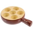 thumbnail image 1 of Ceramic Escargot Baking Plate Grill Holder for Snails, Durable Snail Dish with Non-Slip Base, 1 of 3