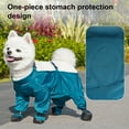 thumbnail image 3 of Waterproof Dog Rain Boots Pet Suspender Boots Belly Paw Protector for Small Medium Puppy Rain Snow Pants Dog Leggings for Outdoor Walking, 3 of 8