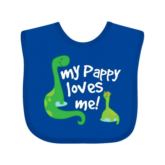 Inktastic My Pappy Loves Me Grandchild Boys Baby Bib