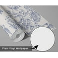 thumbnail image 6 of S4Sassy Peel & Stick Vinyl Wallpaper, Chic Outline Floral Wallpaper Contact Paper Waterproof - White, 25"x120", Removable Wall Covering for Home Decor in Bedrooms, Renter Spaces, Cabinets, 6 of 8