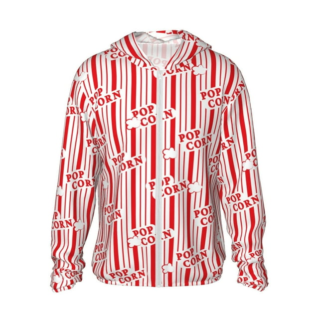 Lsque Popcorn 1 Pattern UPF 50+ Lightweight Sun Protection Men's Women's Long Sleeve Shirt, Hoodie Performance -3X-Large