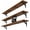 Rustic Brown, variant on Floating Shelves for Wall 40″W x 8″D, Long Wall Mounted Shelves Set of 3, Wood Book Shelves Decor, Farmhouse Display Shelf for Bedroom, Living Room, Laundry Room, Kitchen, Bathroom, Black