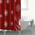 thumbnail image 4 of Santa Claus Christmas Snowman Shower Curtains,Reusable Show Curtain with Hooks Retro Polyester Fabric Bathroom Curtains for Thanksgiving Day Fall Party Home Decor, 4 of 5