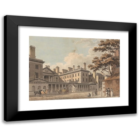 Thomas Malton the Younger 14x11 Black Modern Framed Museum Art Print Titled - The Admiralty