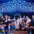thumbnail image 3 of Luces de Navidad Nielfoi 20 m Azul y Blanco 640 LED en Forma de Carámbano, 3 of 8