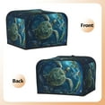 thumbnail image 3 of Goofa Artistic Turtle Earth Print Toaster Cover 4 Slice, Four Slice Bread Machine Cover Quilted Toaster Covers Bread Maker Cover Kitchen Appliance Cover, 3 of 7