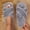Gray, variant on thermal Warm Fluffy Open Toe Slippers Women, Cross Strap Flat Slides Thick Plush Lined Shoes for Cold Indoor & Outdoor Winter White 9-9.5(42)