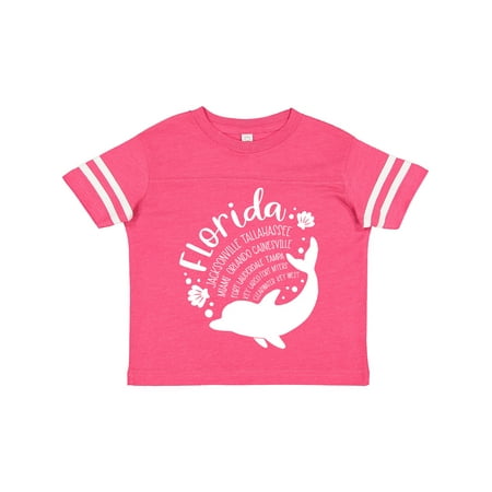 

Inktastic Florida Cities with Dolphin Gift Toddler Boy or Toddler Girl T-Shirt