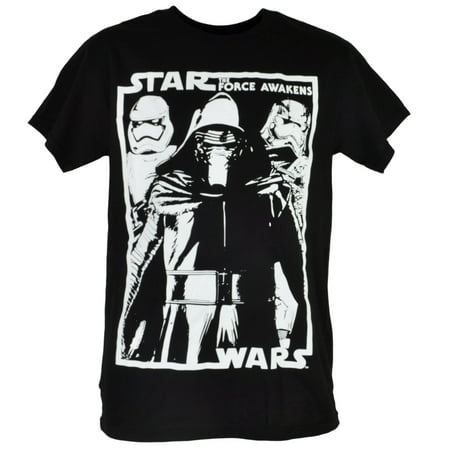 Disney Star Wars Kylo Ren Stormtroopers Villain Black T-shirt Tee Movie Mens