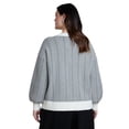 thumbnail image 2 of ELOQUII Women's Plus Size Intarsia Cardigan, 2 of 3