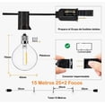 thumbnail image 2 of Guirnalda De Luces Led Exterior, 15m 25+2 Focos Led G40 Serie De Luz Lmpermeables, Luzvintage Decorativas Para Lluminación De Jardin, 2 of 4