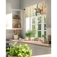 thumbnail image 6 of Sea Turtle Window Valance Curtain Coral Reef Rod Pocket Short Curtain for Living Room, Bedroom & Kitchen Window Decor 42x12in, 6 of 8