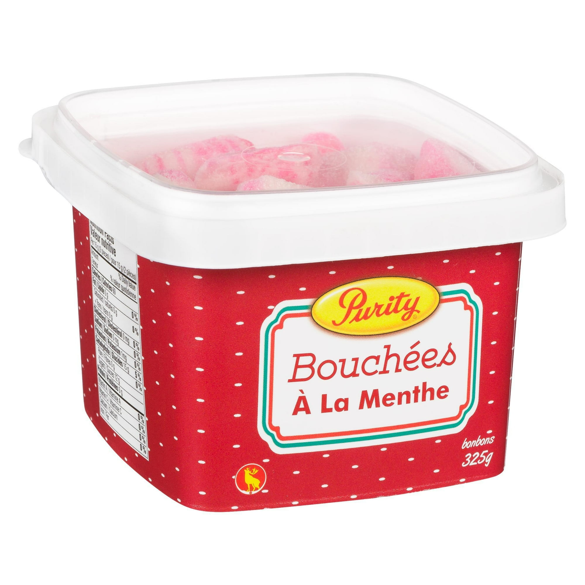 Bonbons à saveur de menthe poivrée Purity 325g