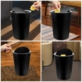 thumbnail image 4 of unbranded Bote De Basura Para Hogar En Plástico Negro Con Abatible Ideal Para Cocina Y, 4 of 8