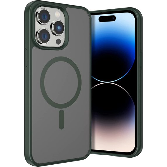 Phmnkl Designed for iPhone 14 Pro Max Case, Compatible with MagSafe Case Matte, Magnetic Case Cover for iPhone 14 Pro Max 6.7in, Drop Tested Shockproof, Anti-Scratch, Anti-Oil, Anti-Fingerprint