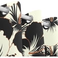 thumbnail image 3 of Coolnut Aloha Typography Hibiscus Thermal Insulated Blackout Grommet Printed Window Curtain - 84x55 in - 100% Polyester 2 Panels, Symmetry, 3 of 6