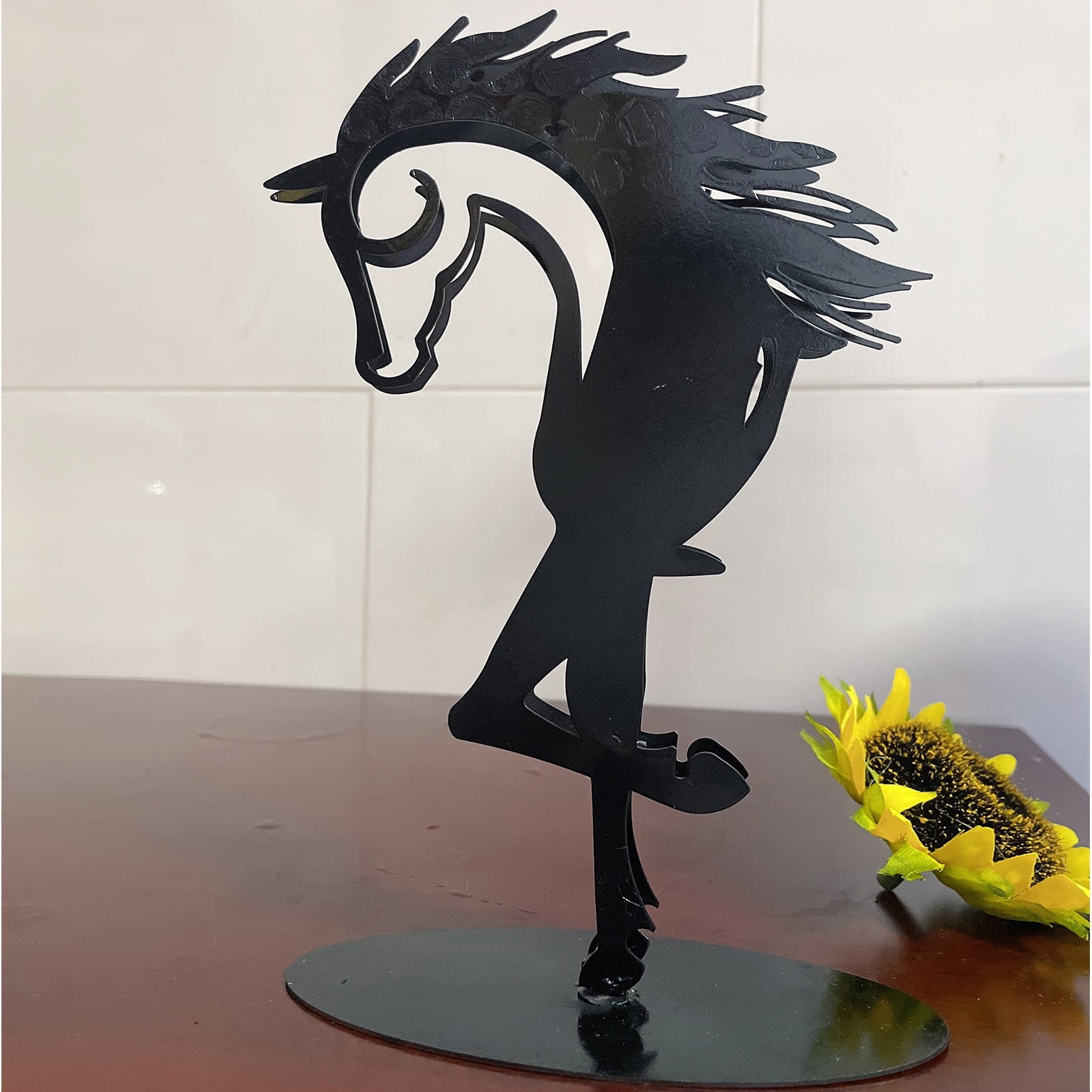 Buy KissHorse Sculpture Modern Statue Rustic Metal Art Men Gift Horse