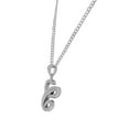 thumbnail image 2 of 925 Sterling Silver CZ Letter Initial "C" Pendant Necklace - C, 2 of 4