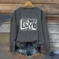thumbnail image 4 of ylioge Womens Valentine's Day Sweatshirts Pullover Crewneck Tops Ladies Trendy Long Sleeve Loose Fit Graphic Sweatshirt Winter, 4 of 6