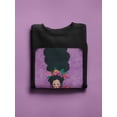 thumbnail image 3 of Pastell Beautiful Flower Woman Sweatshirt Women's -Hulya Ozdemir Designs, Female Large, 3 of 4